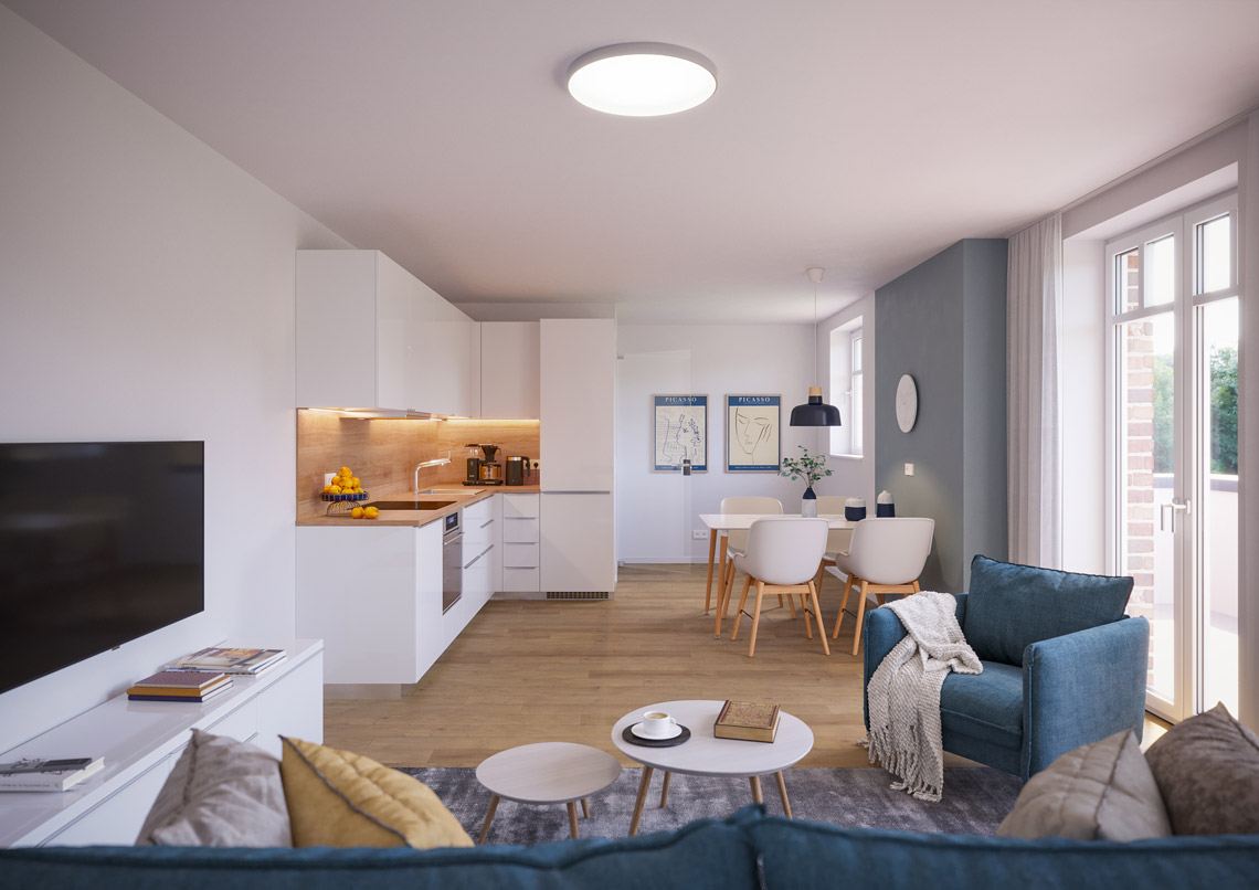 Ferienwohnung Ostsee kaufen Grömitz Wohnzimmer